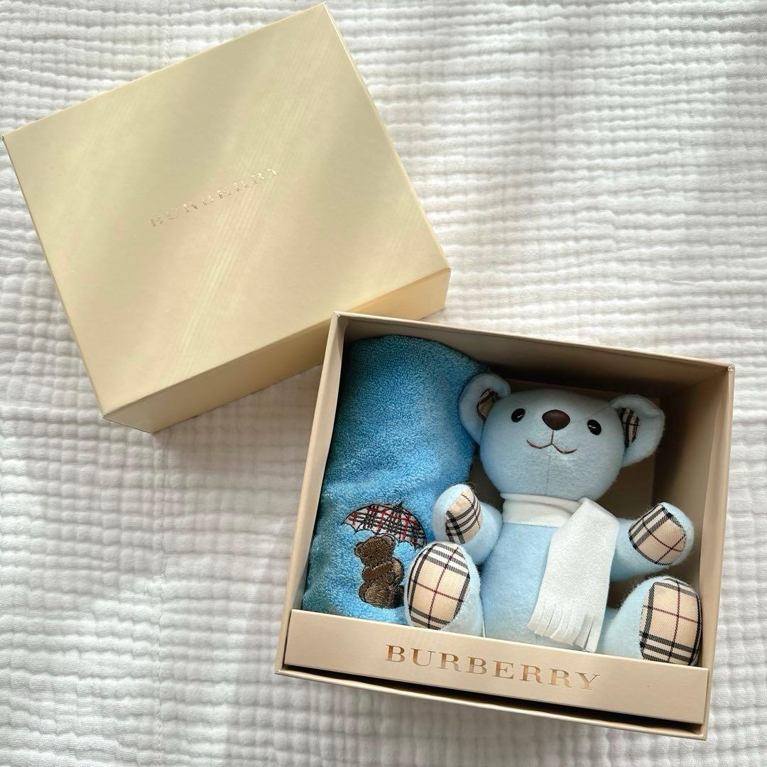 【新品 未使用】 BURBERRY バーバリー クマ ぬいぐるみ タオル セット