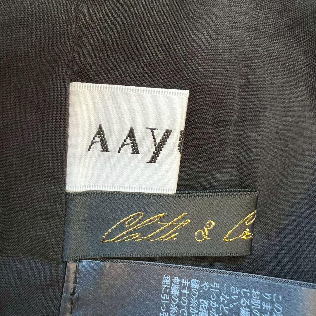 AAYUSHI×Cloth&Cross 2024 レースティアードスカート 黒