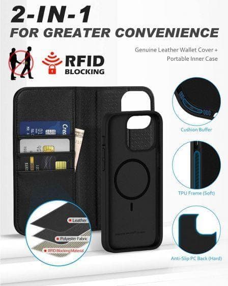 最高級本革採用 iPhone15 Pro 手帳型ケース SHIELDON