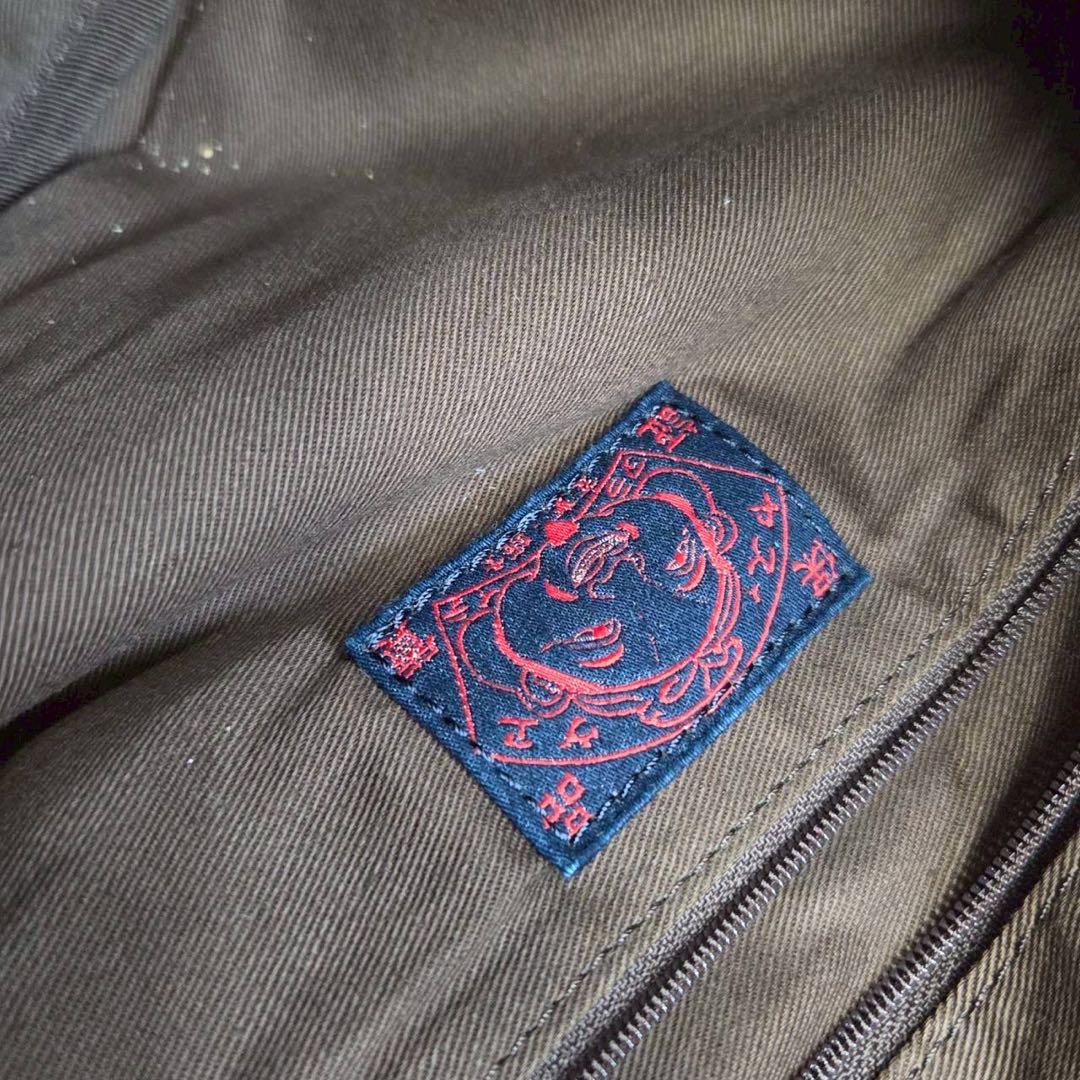 希少 EVISU レザーハンドル デニム ボストン バッグ