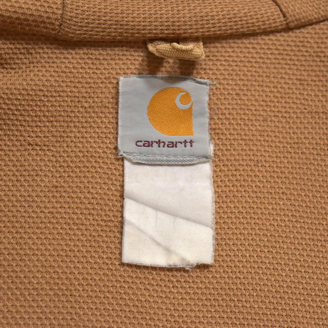 Carhartt アクティブジャケット 企業ロゴ刺繍 ダメージ