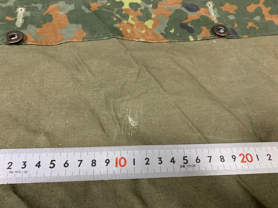 ドイツ軍　パップテント　軍幕　フレクターカモ　2枚セット　1枚デッドストック