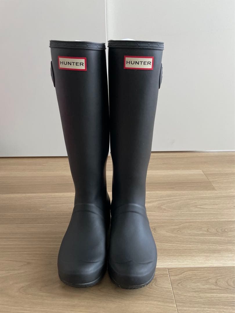 【HUNTER】【美品・箱付き】黒 長靴 UK5 / EU38 レインブーツ