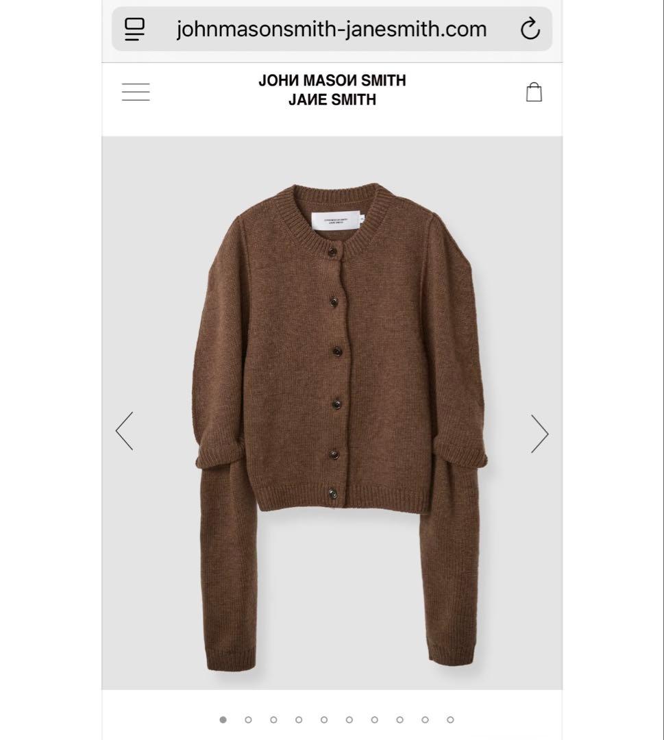 新品未使用 JANE Smithブラウンカーディガン
