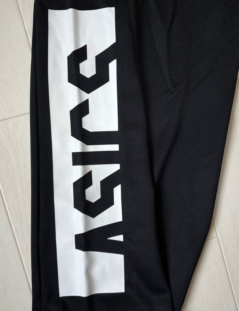 ASICS ブラックジャージ上下セット XLメンズ