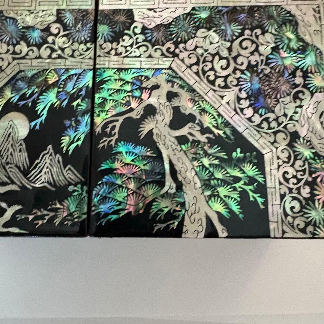 螺鈿細工　韓国工芸品　小物入れ