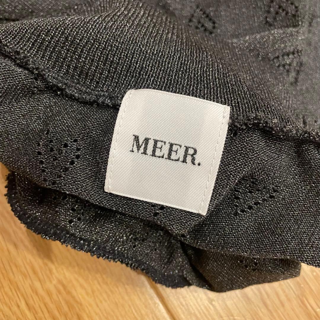 美品　meer. HEART SLEEVELESS KNIT ハート　トップス