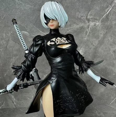 ニーア オートマタ　ヨルハ 　2B フィギュア　塗装完成品　27cm