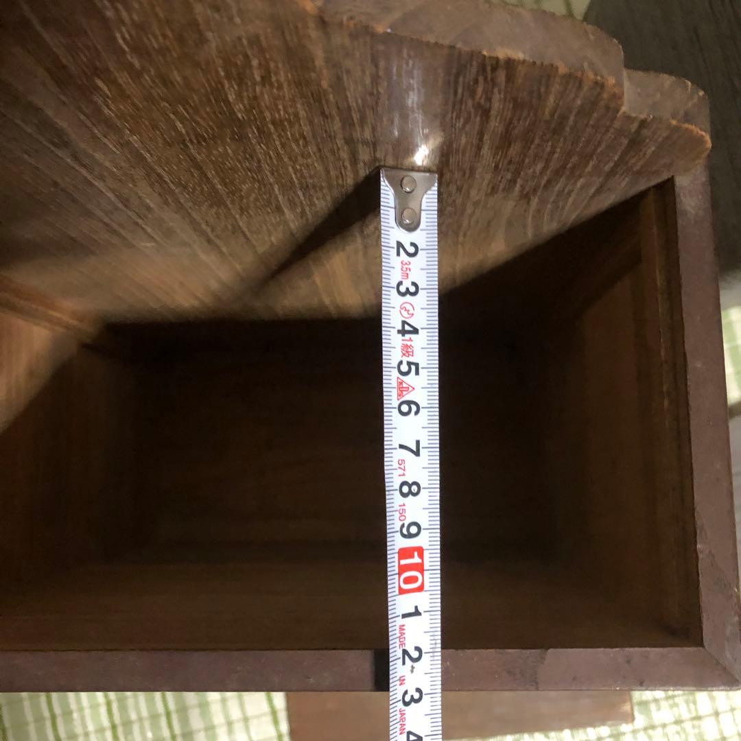 三味線　立て　スタンド　木製　箱　和楽器　弦楽器　保管　引き出し　蓋付き　2個