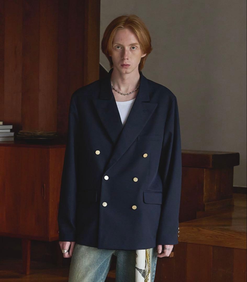 【LURAKU】Double-Breasted Jacket /｜SETUP対応