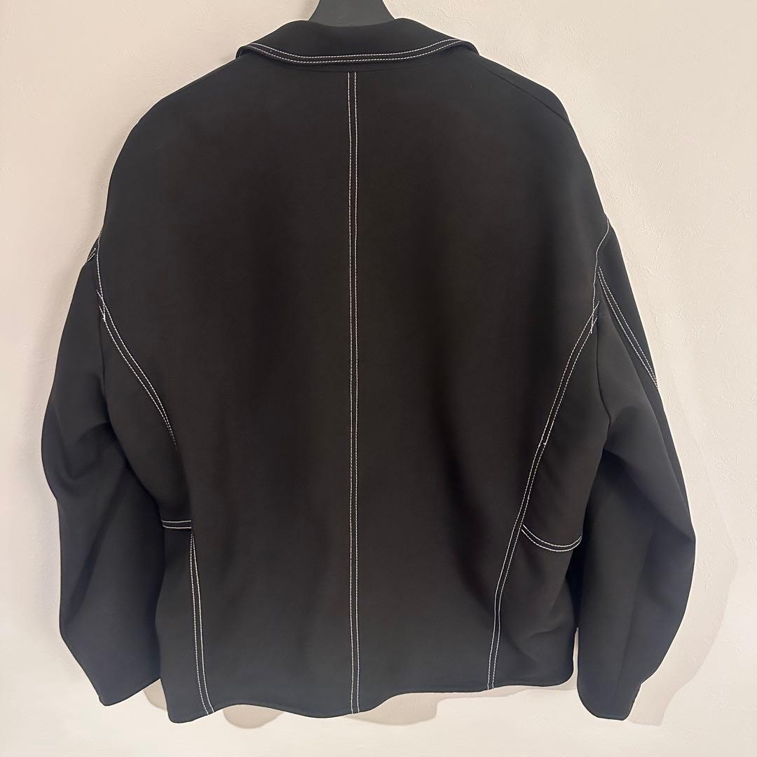 【美品】PUBLIC TOKYO ステッチコンビブルゾンBlack SIZE 2