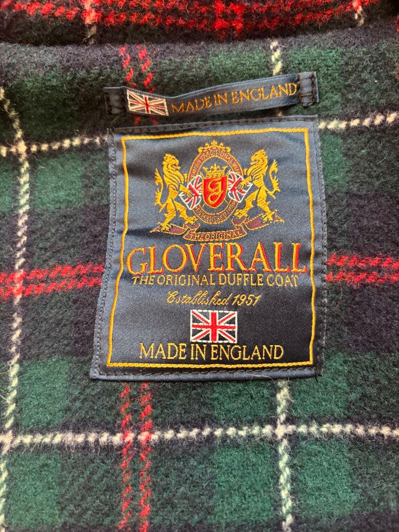 Gloverall Classic ダッフルコート タータンチェック 3L相当