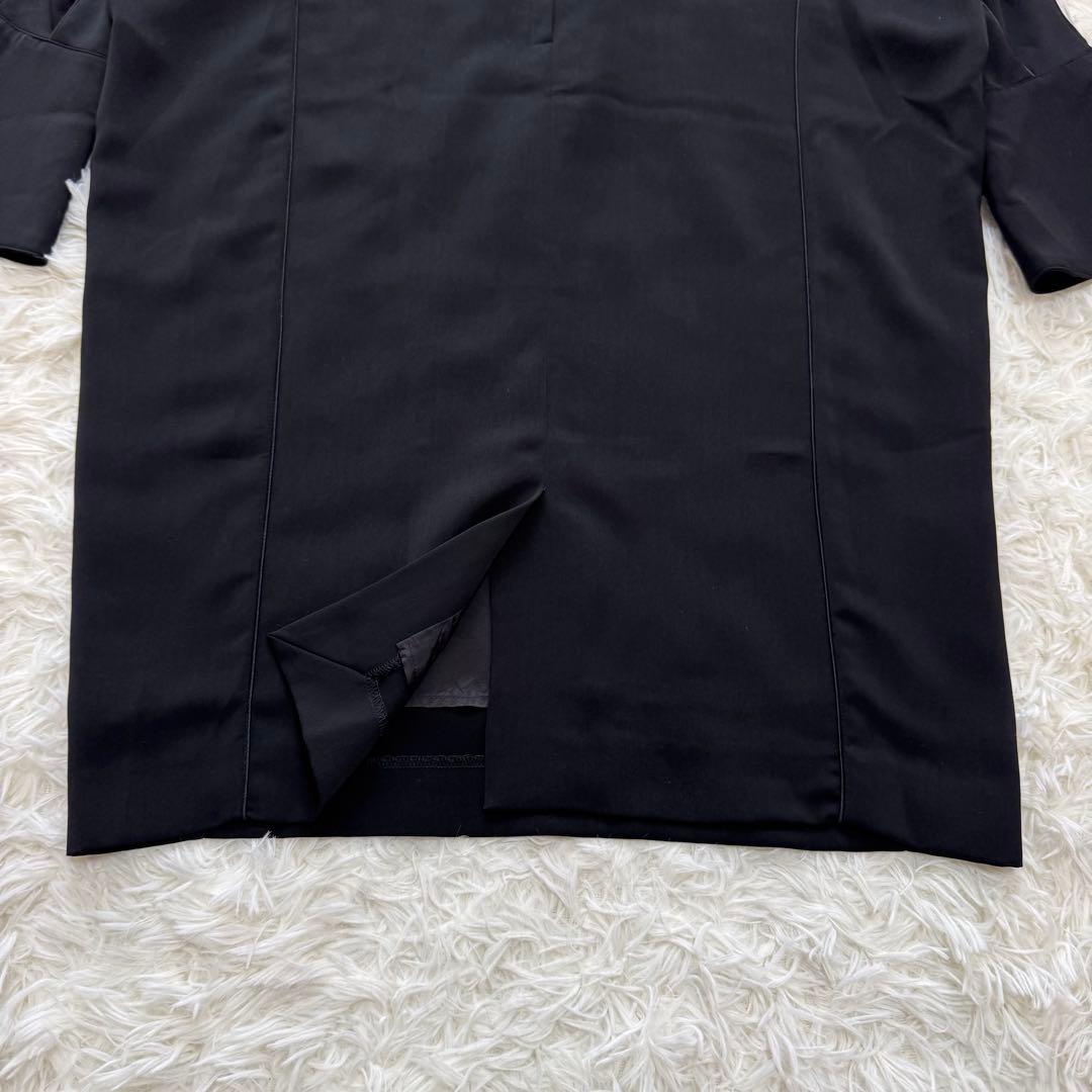 アキラナカ Yvonne dress レースワンピース ブラック 36