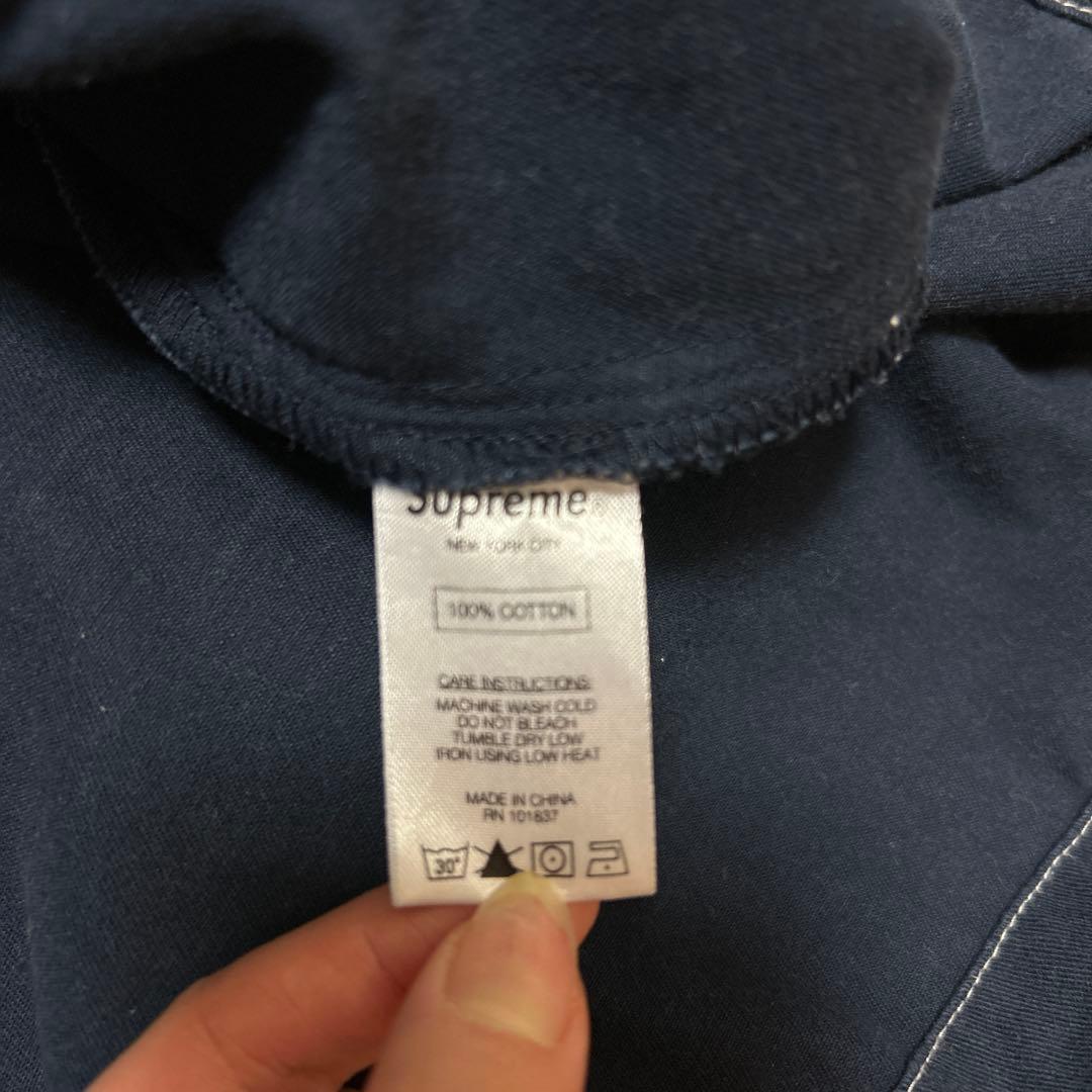 【古着】Supreme ネイビー プルオーバージャケット