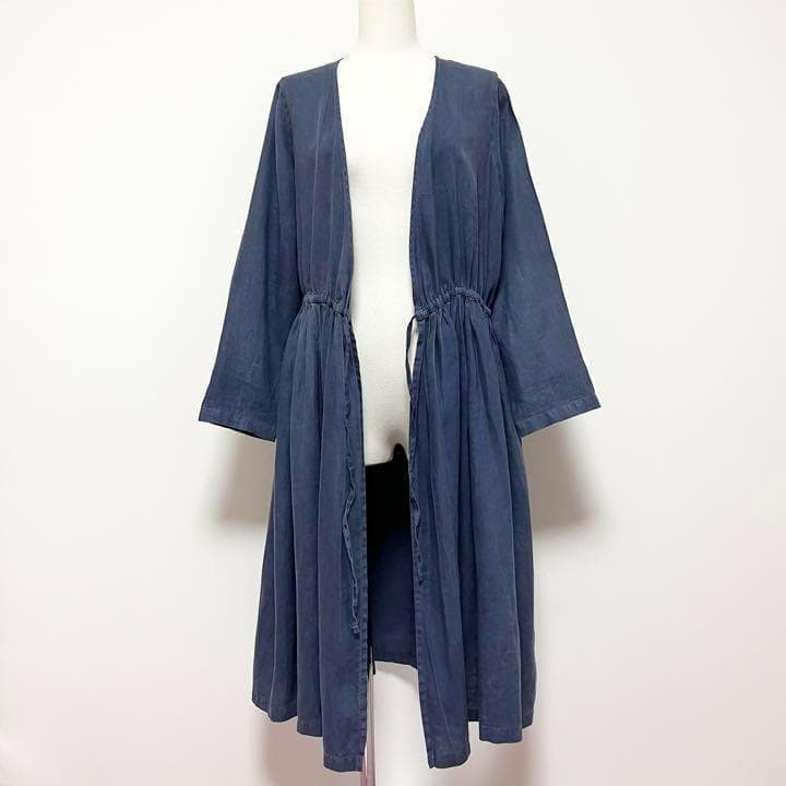 送料無料 美品 nest Robe ネストローブ 硫化染め リネン ワンピース