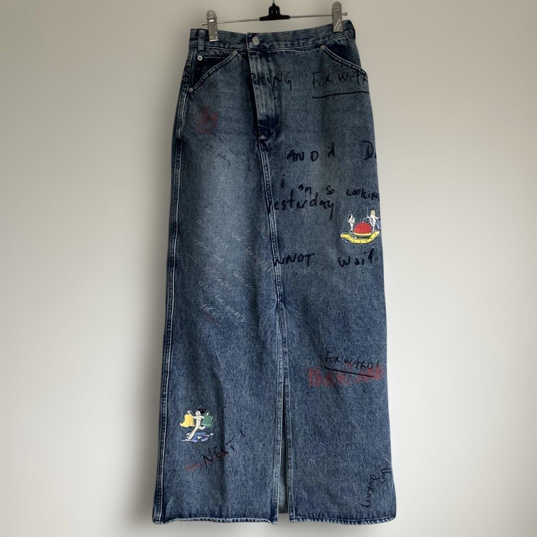 Ameri アメリ10TH HISTORY I LINE SKIRT