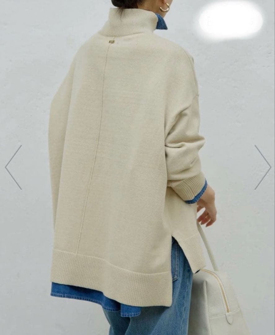 【新品タグ付き】GALLARDAGALANTE オーバータートルニット ベージュ