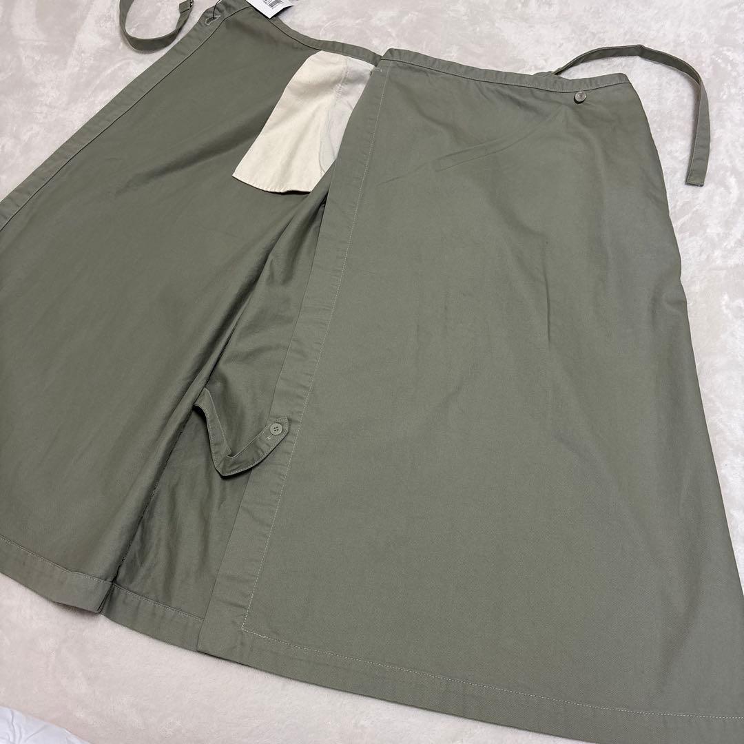新品 オーシバル フレンチドリル ワンショルダー スカート ロング ラップ