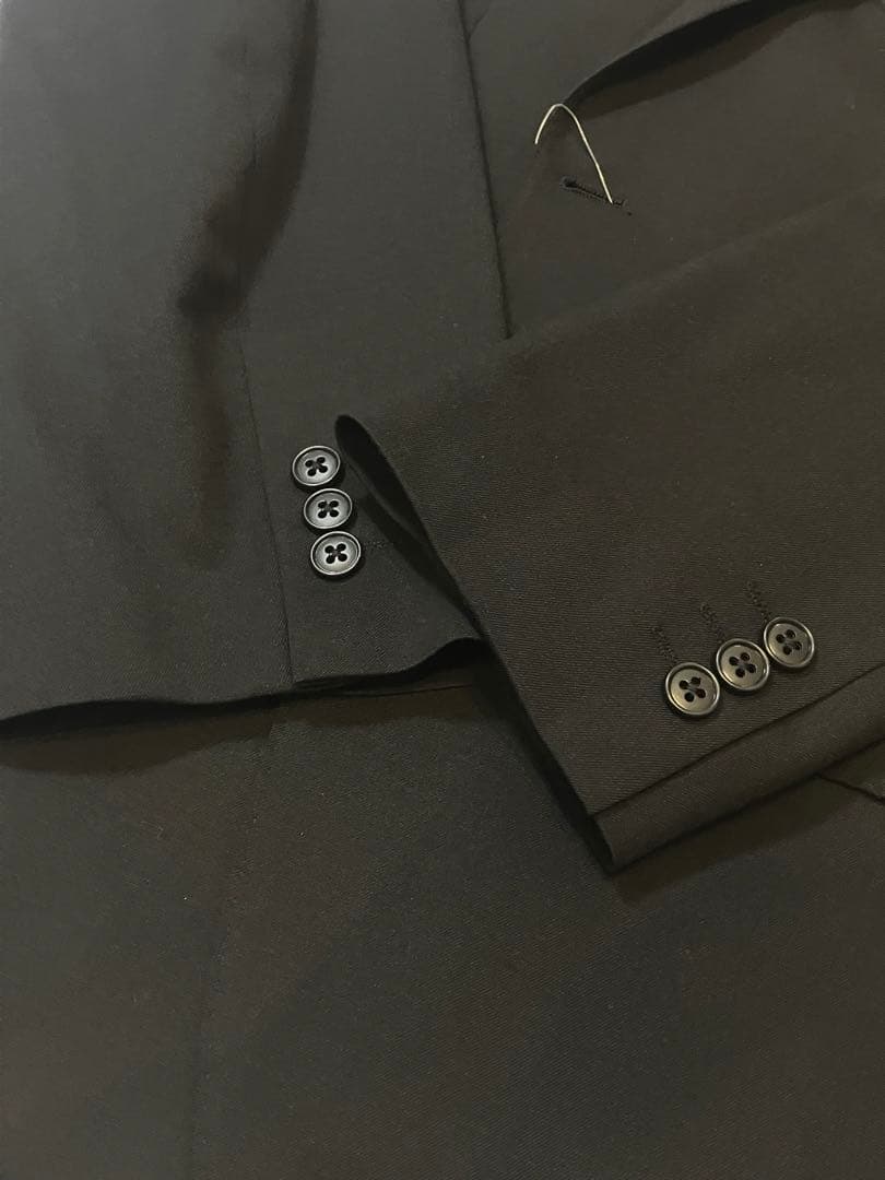 ⭐️未使用 タグ付UNIQLO ストレッチウール スーツ セットアップ ブラック
