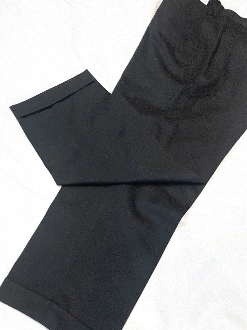⭐️未使用 タグ付UNIQLO ストレッチウール スーツ セットアップ ブラック
