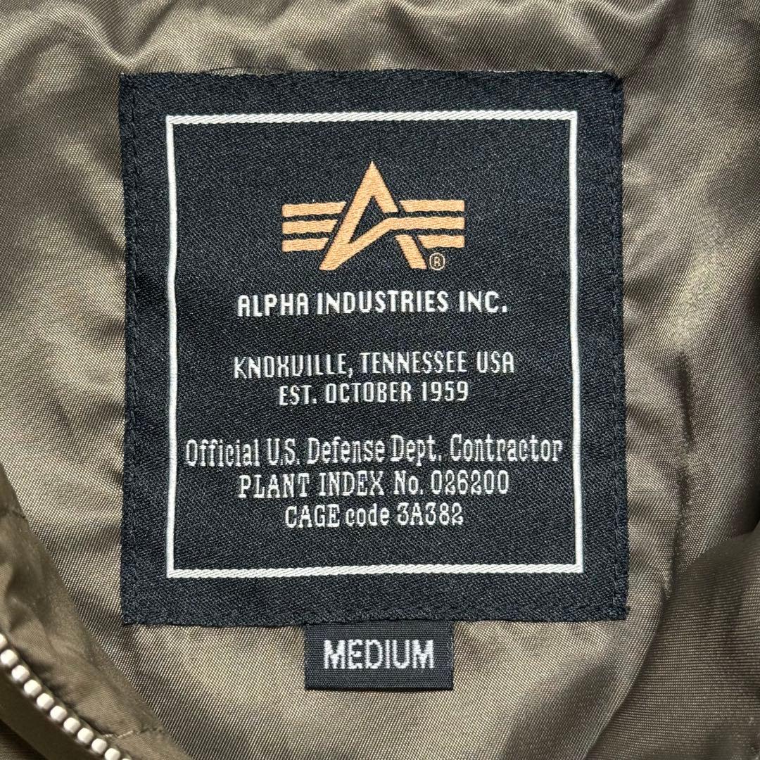 ALPHA INDUSTRIES MA-1 ボンバージャケット オリーブ M