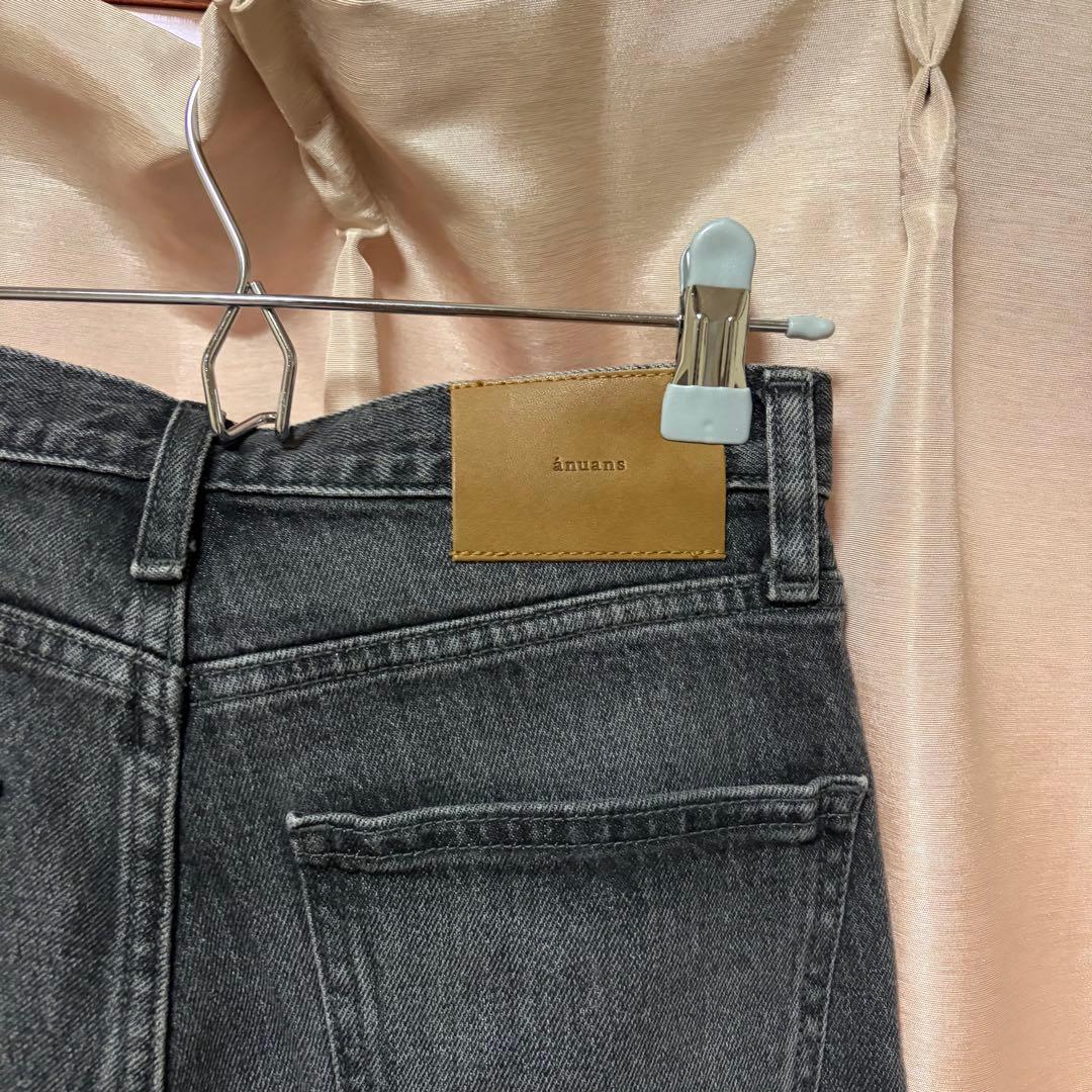 Slim straight denim anuans アニュアンス
