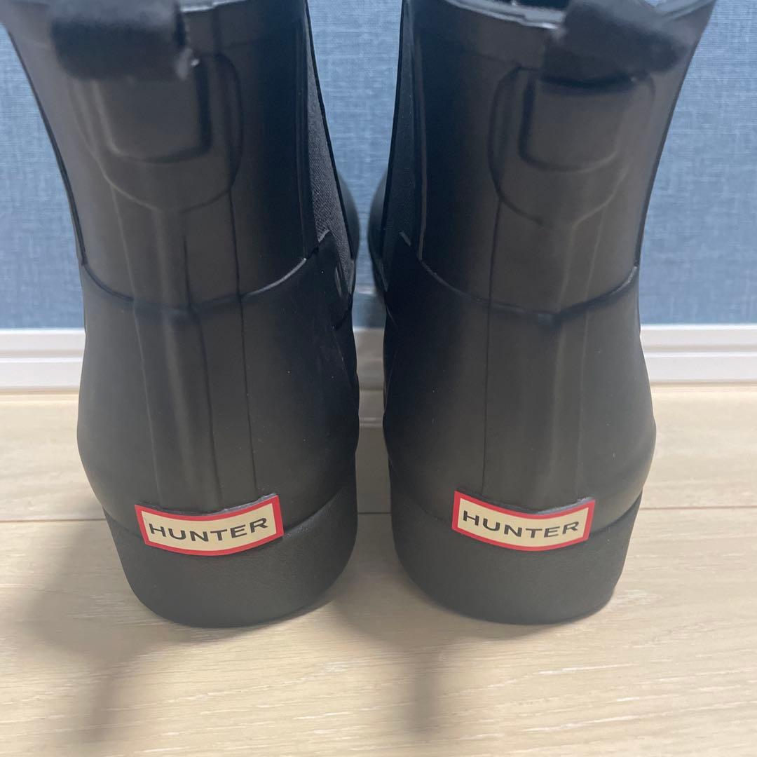 【極美品】HUNTER ハンター チェルシーブーツ 黒　24.5cm