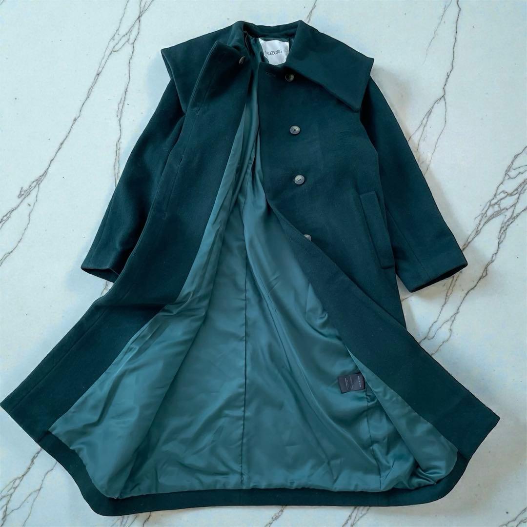 INGEBORG インゲボルグ24AW 完売品ウールフランネル ロングコート美品