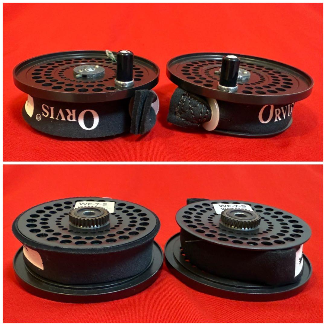 T*G様 ORVIS ★☆ オービス フライリール 2個 革ケース付き 正常作動