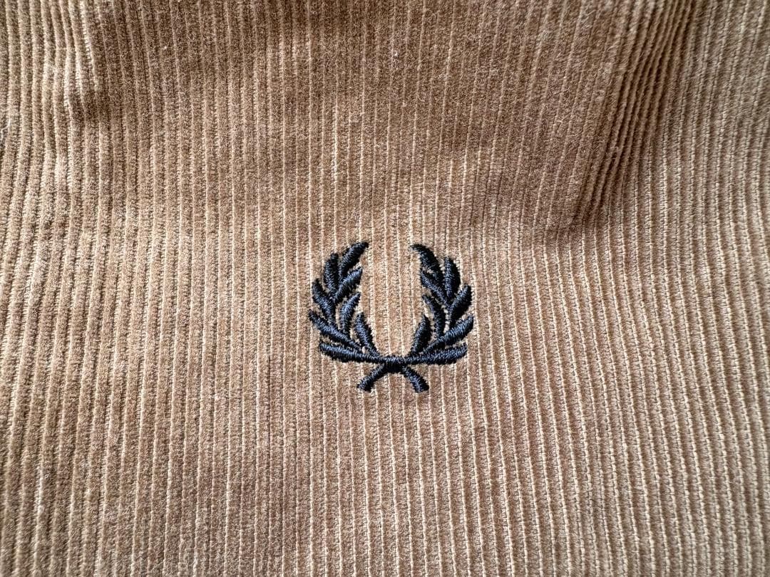 フレッドペリー FRED PERRY コーデュロイ トラックジャケット ブラウン