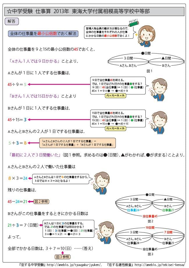 中学受験算数　特殊算まとめカード＋過去問解説集　お買い得セット！