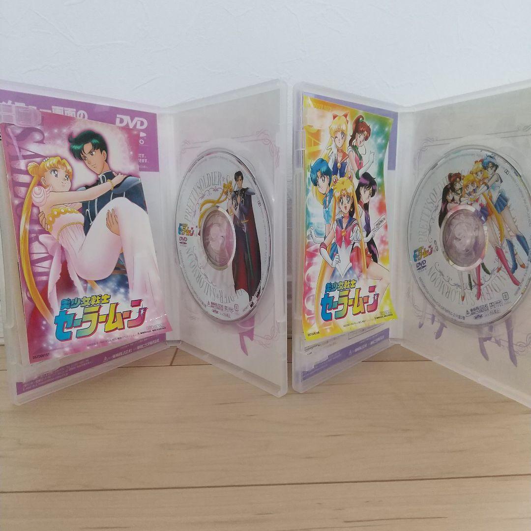 美少女戦士セーラームーンDVD全8巻 収納BOX・ステッカー付き(4巻5巻除く)