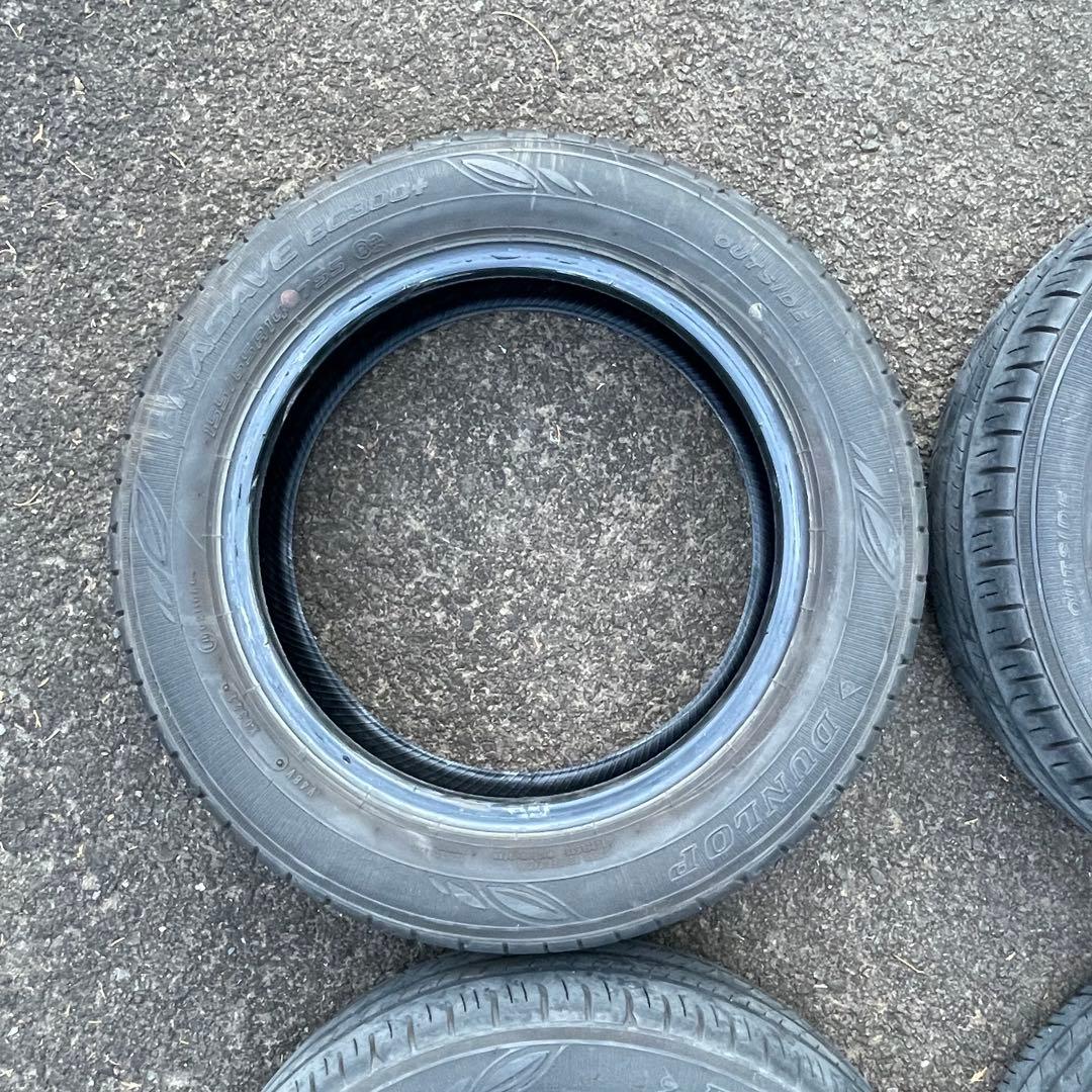 バリ溝 155/65R14 ダンロップ エナセーブ EC300+ 4本 21年製
