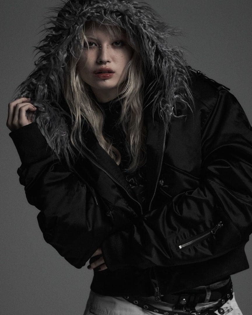 rosen kreuz MA-1ジャケットfur