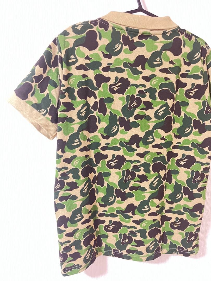 A Bathing Ape カモフラージュ柄 ポロシャツ XS