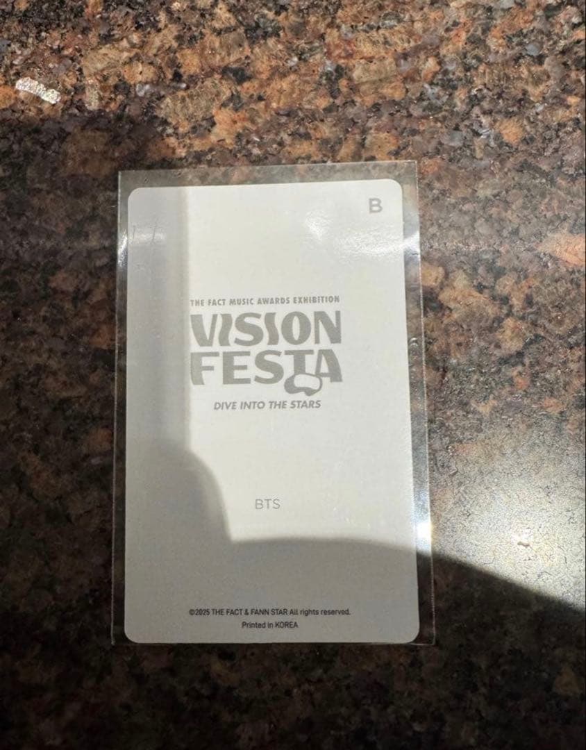 VISION FESTA BTS ジョングク JUNGKOOK 渋谷 入場特典