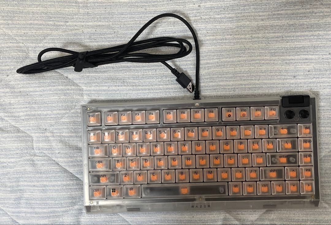 キーボード Razer BlackWidow V4 75% Phantom White