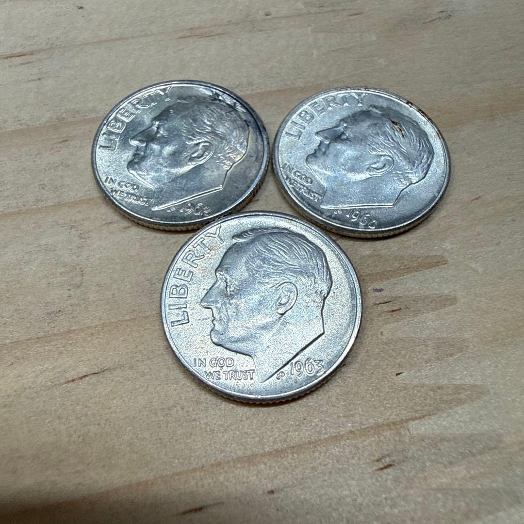 フランクリン ルーズベルト 大統領 10セント（ダイム） 銀貨 12枚
