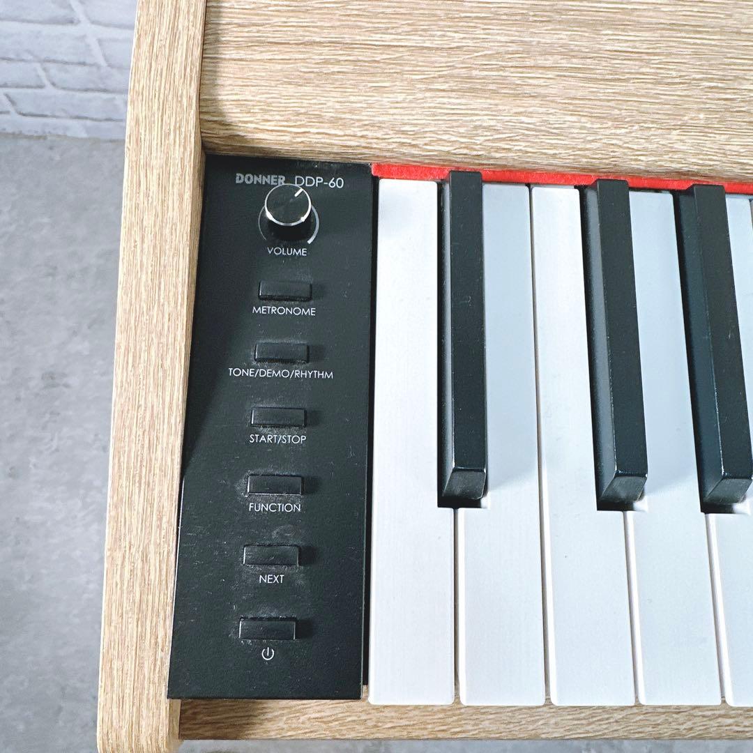 【美品】Donner DDP-60 電子ピアノ 88鍵 木目調 ドナー 鍵盤楽器