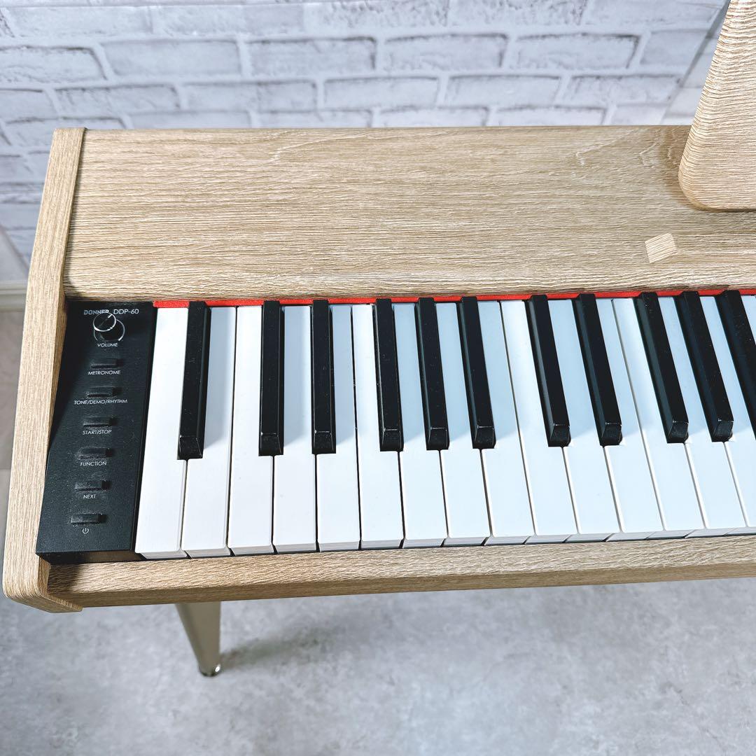【美品】Donner DDP-60 電子ピアノ 88鍵 木目調 ドナー 鍵盤楽器