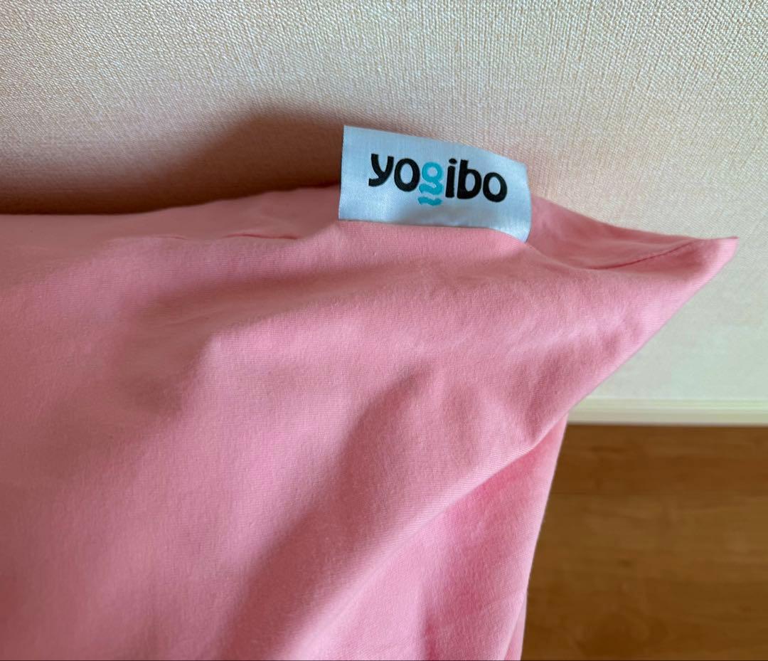 (美品)Yogibo Mini ビーズクッション ピンク　ソファ　寝具　ヨギボー