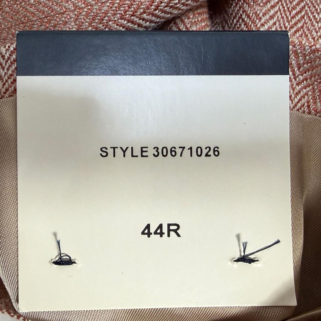 J7275 新品 ブルックスブラザーズ1818 絹麻ヘリンボーンジャケットピンク