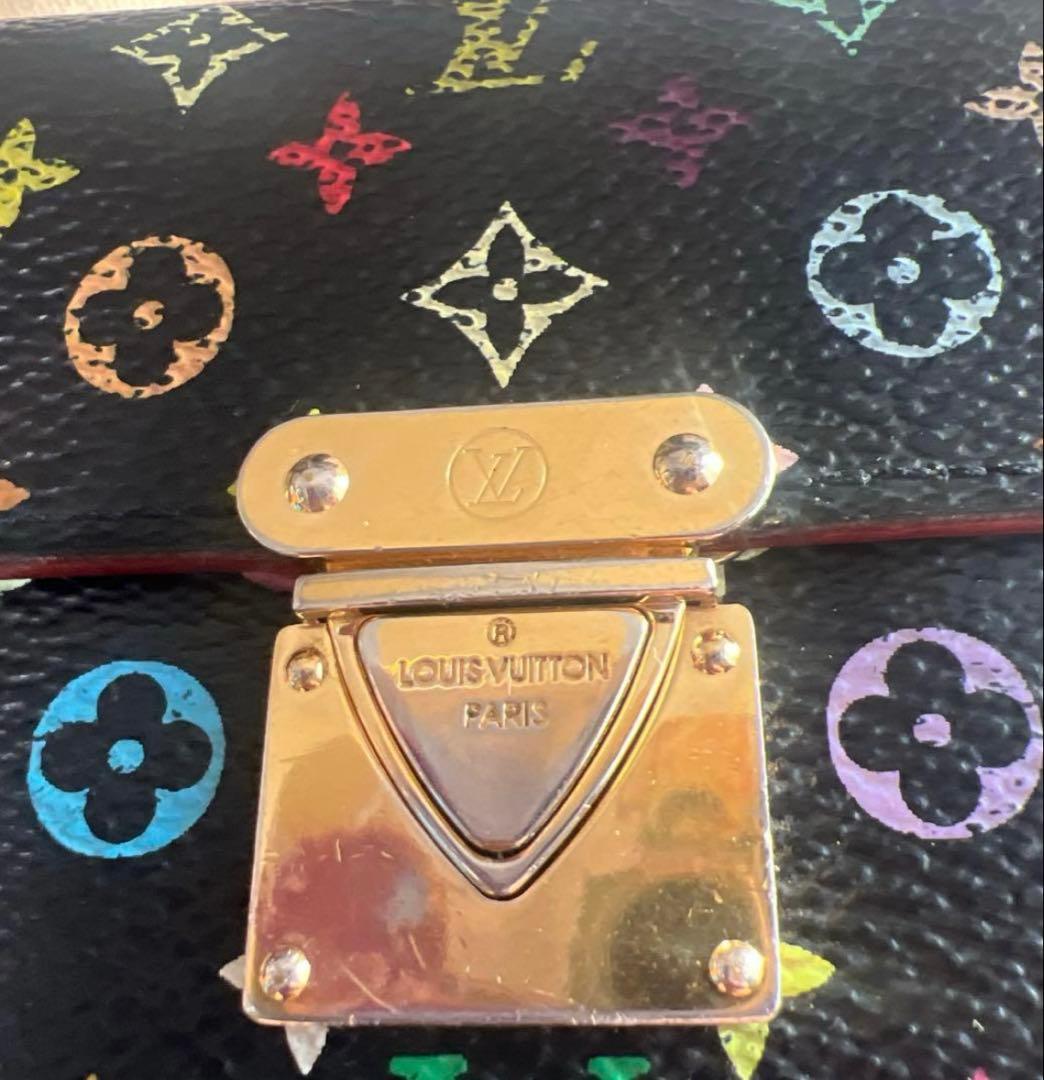 LOUIS VUITTON 人気！マルチカラー 二つ折り財布　村上隆