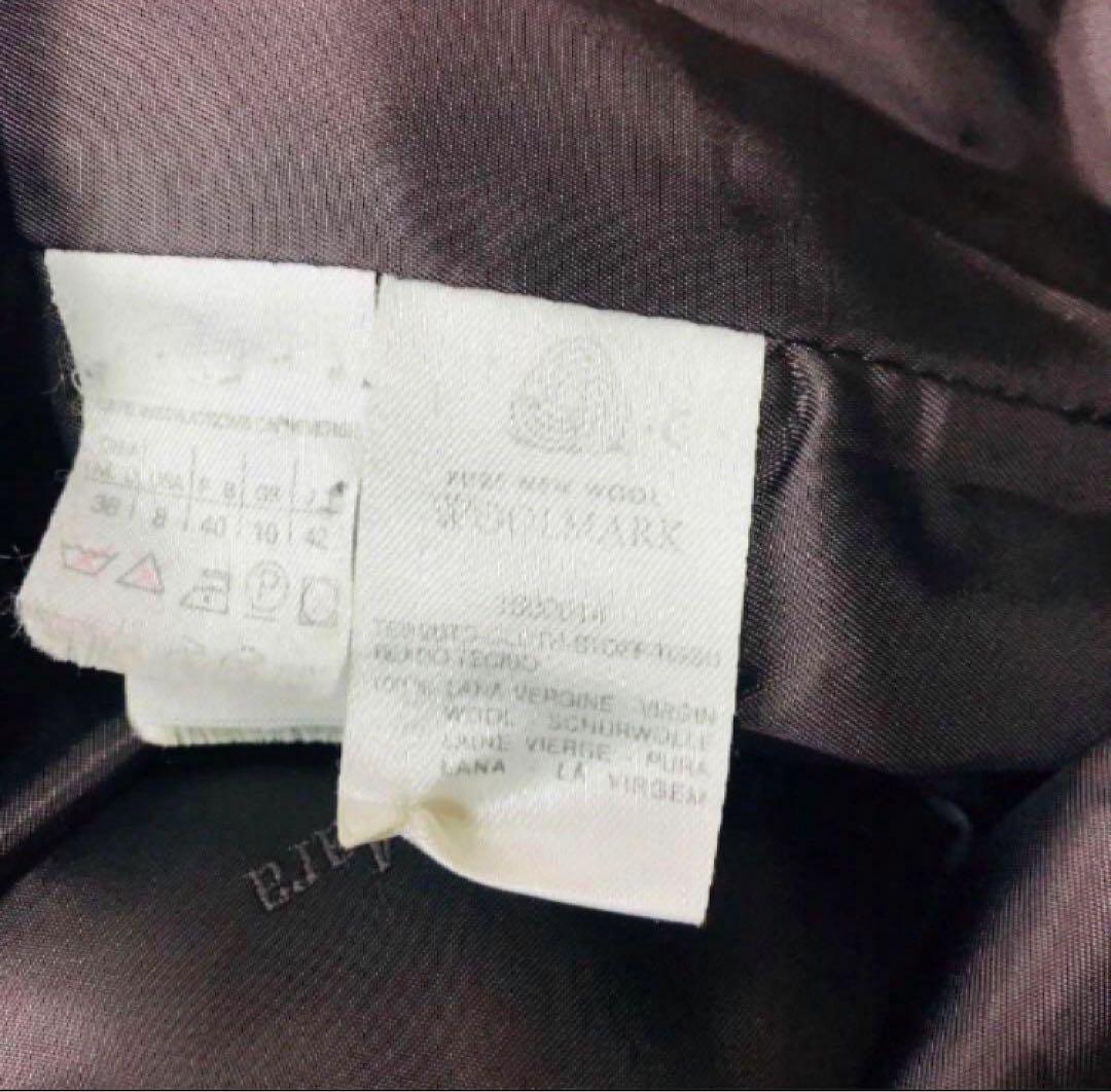 イタリア製 Max Mara マックスマーラ 白タグ ラムウールロングコート