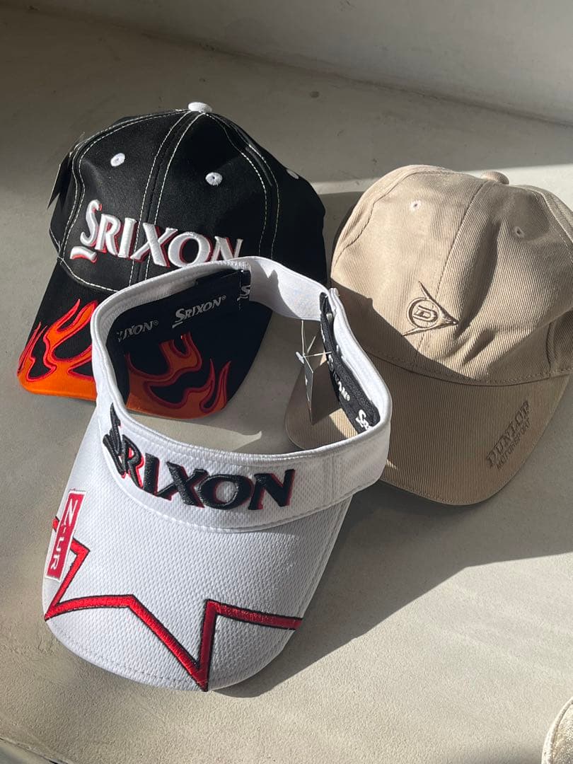 【新品未使用】Srixon Dunlop キャップ バイザー 3点セット