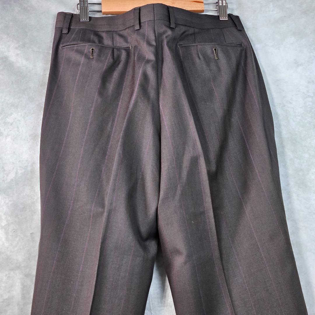 【LANVIN】ダブルスーツ　セットアップ　L　４B　裏地柄