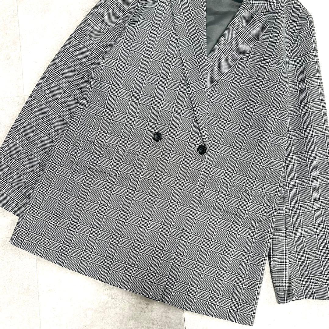 美品 JOURNAL STANDARD チェック柄 ダブルテーラードジャケット