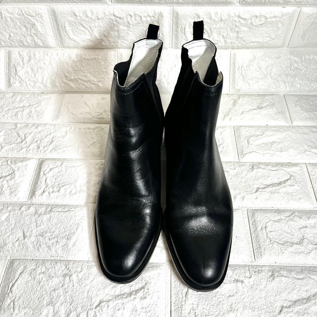 【美品】ZARA サイドゴアブーツ ショートブーツ フラット