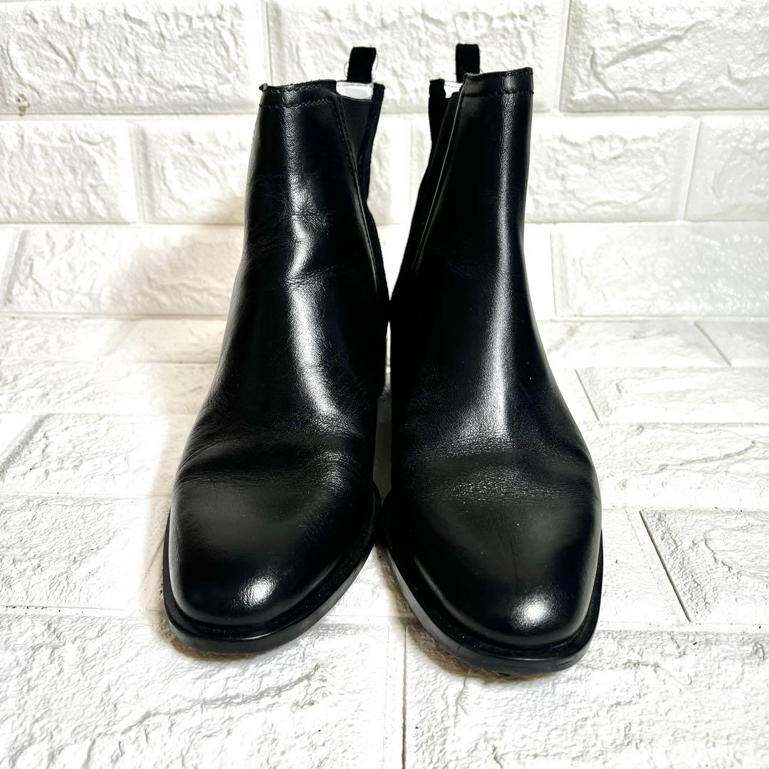 【美品】ZARA サイドゴアブーツ ショートブーツ フラット