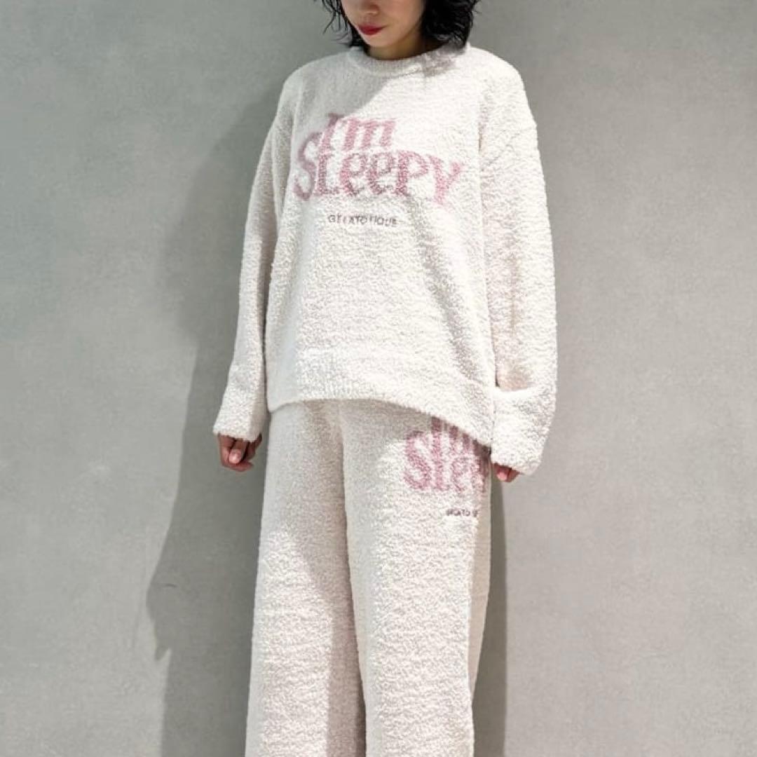 未使用タグ付きジェラートピケ［現行品］パウダー　ジャガード　セットアップ　上下